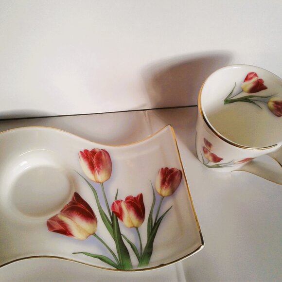 Vintage Adeline Porcelain Cup, Saucer ,- England - Picture 3 of 7